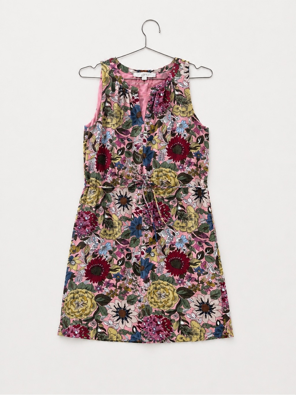 LOFT Petite Floral Summer Dress Size 2P - Picture 10 of 12